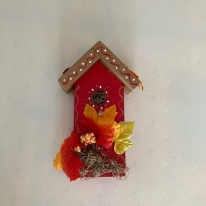 🍁🍂 Fall wooden birdhouse decor